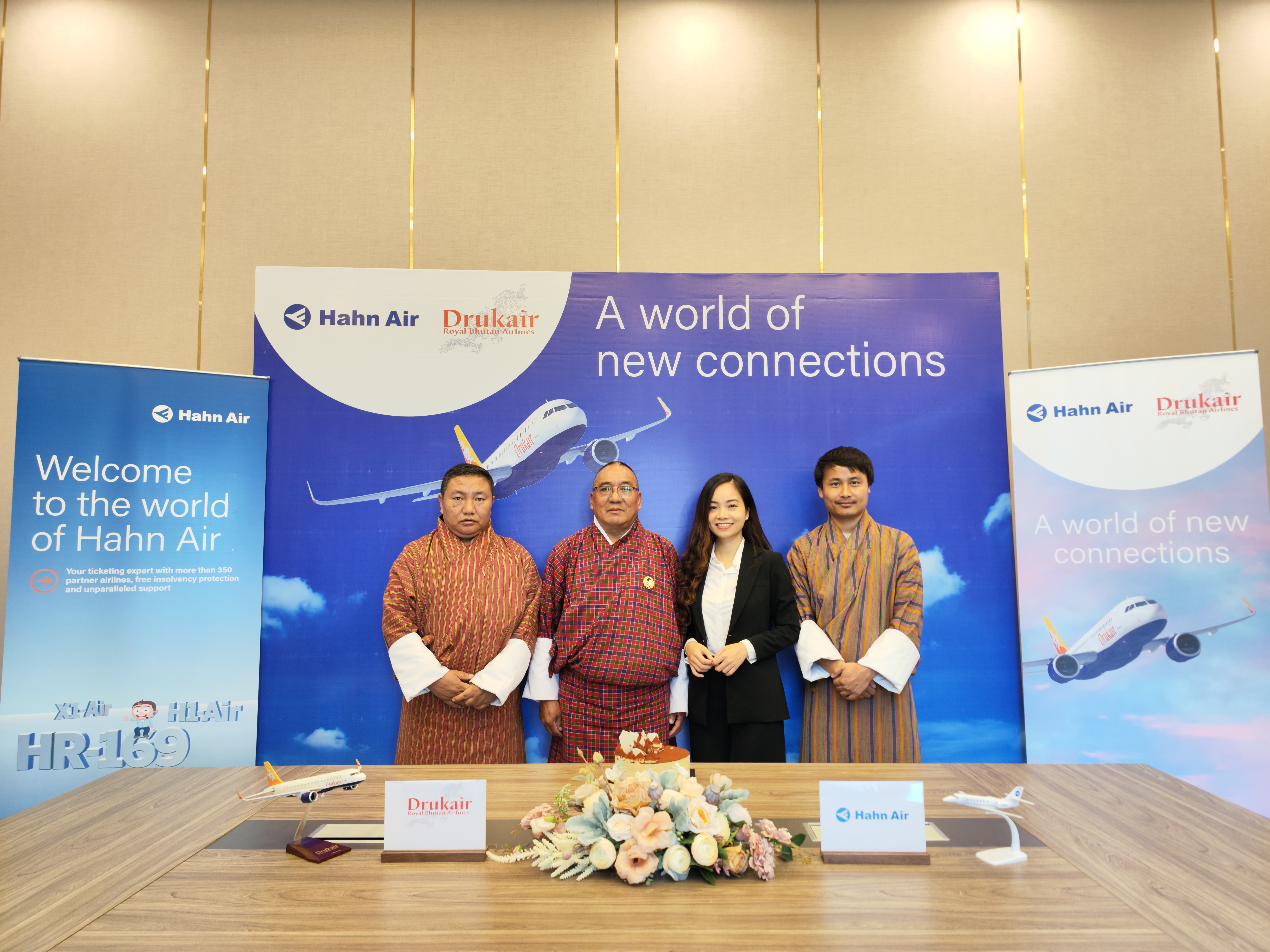 Drukair Expands its global distribution through partnership with Hahn Air.
